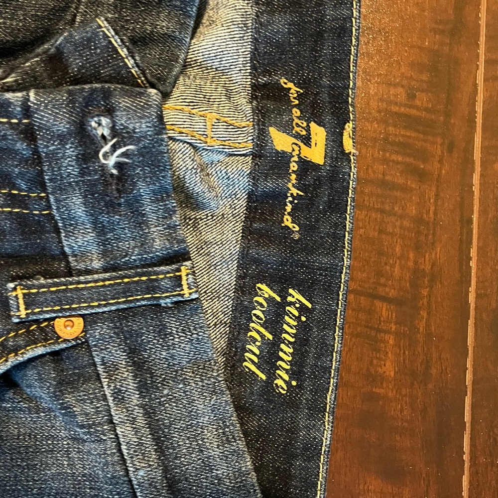 7 For All Mankind Women's Blue Bootcut Jeans
